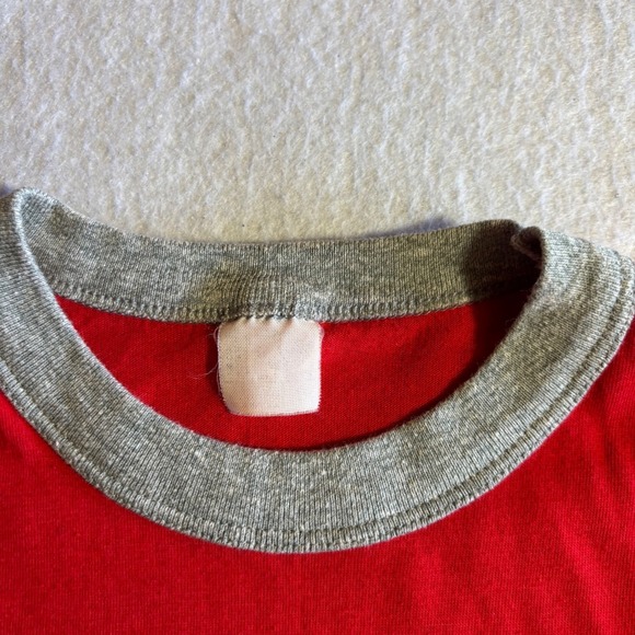 Vintage Ft Robinson State Park Ringer T Shirt Red Graphic Tee Men's S - Picture 3 of 8